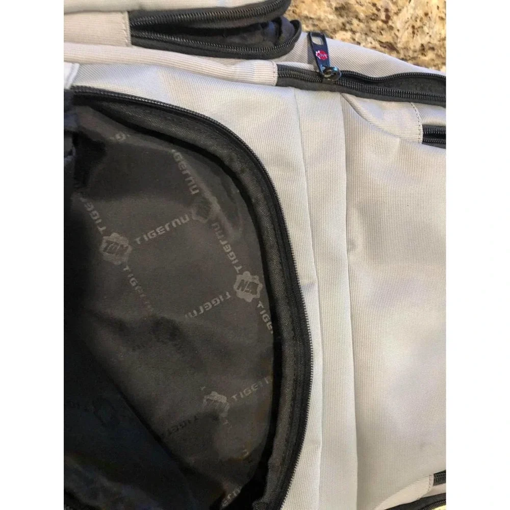 Tigernu Breathable Travel Backpack,Gray, Multiple pockets, Earphone slot